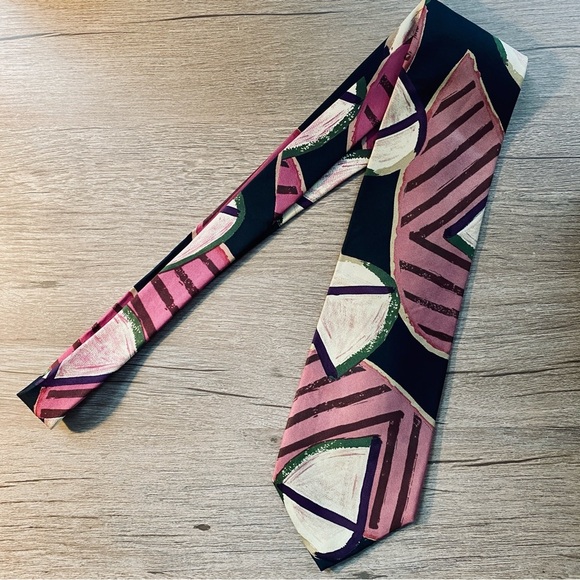 Vintage Talbott Studio for Nordstrom Hand Sewn Fine Silk Tie Made in USA - Picture 6 of 6